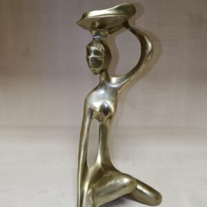 Art Deco stílusú réz szobor